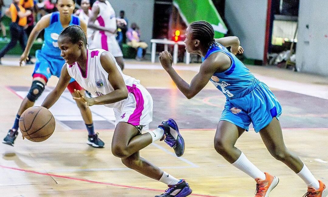Our ambassador Ochuko in action at Ongoing Dr. D.K Olukoya Women Basketball Cham